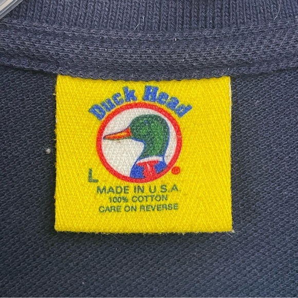 VINTAGE DUCK HEAD Size Large Color block 90s pink navy - Picture 2 of 10